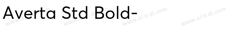 Averta Std Bold字体转换